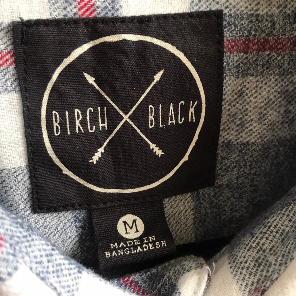 BirchXBlack Mens Flannel / Med. - Picture 7 of 12